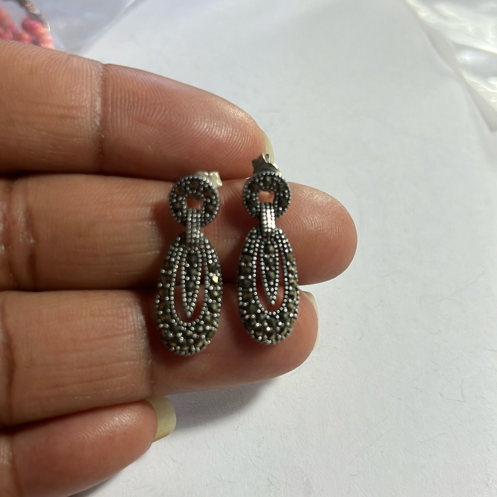 Silver earrings